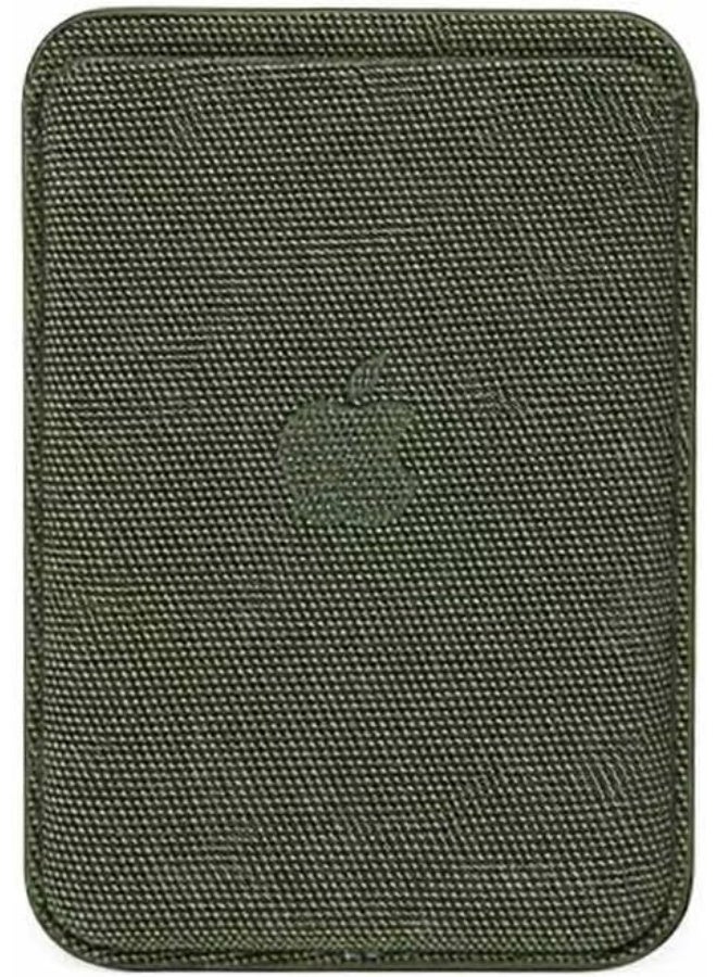 Ecosystem Offical Tecwoven Magnetic Wallet Compatible with MagSafe for iPhone 17 16 15 14 13 12 Pro Max Plus Model, None-Cutout Mag 3 Safe Card Holder Stick on for Apple Cell Phone (Dark Green) - Image 1